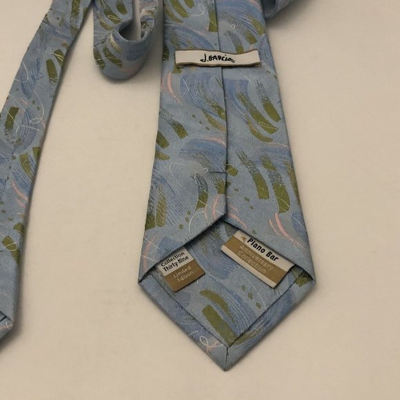 J Garcia Men’s Abstract Anniversary Collection Tie “Piano Bar” Limited Edition - Picture 7 of 13